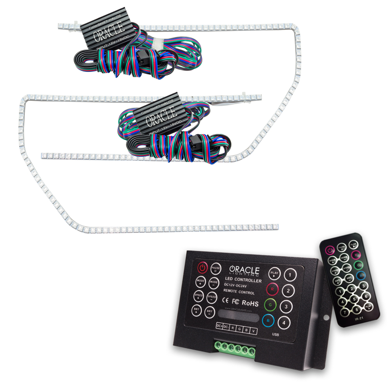 Ford Raptor Headlight Halo Kit - ORACLE Lighting - Perimeter Style w/ 2.0 Controller - ColorSHIFT - `09-`14 Ford Raptor Headlight Halo Kit - ORACLE Lighting - Perimeter Style w/ 2.0 Controller - ColorSHIFT - `09-`14